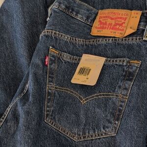 NWT Mens Levi's Blue Straight Leg 501 Jeans